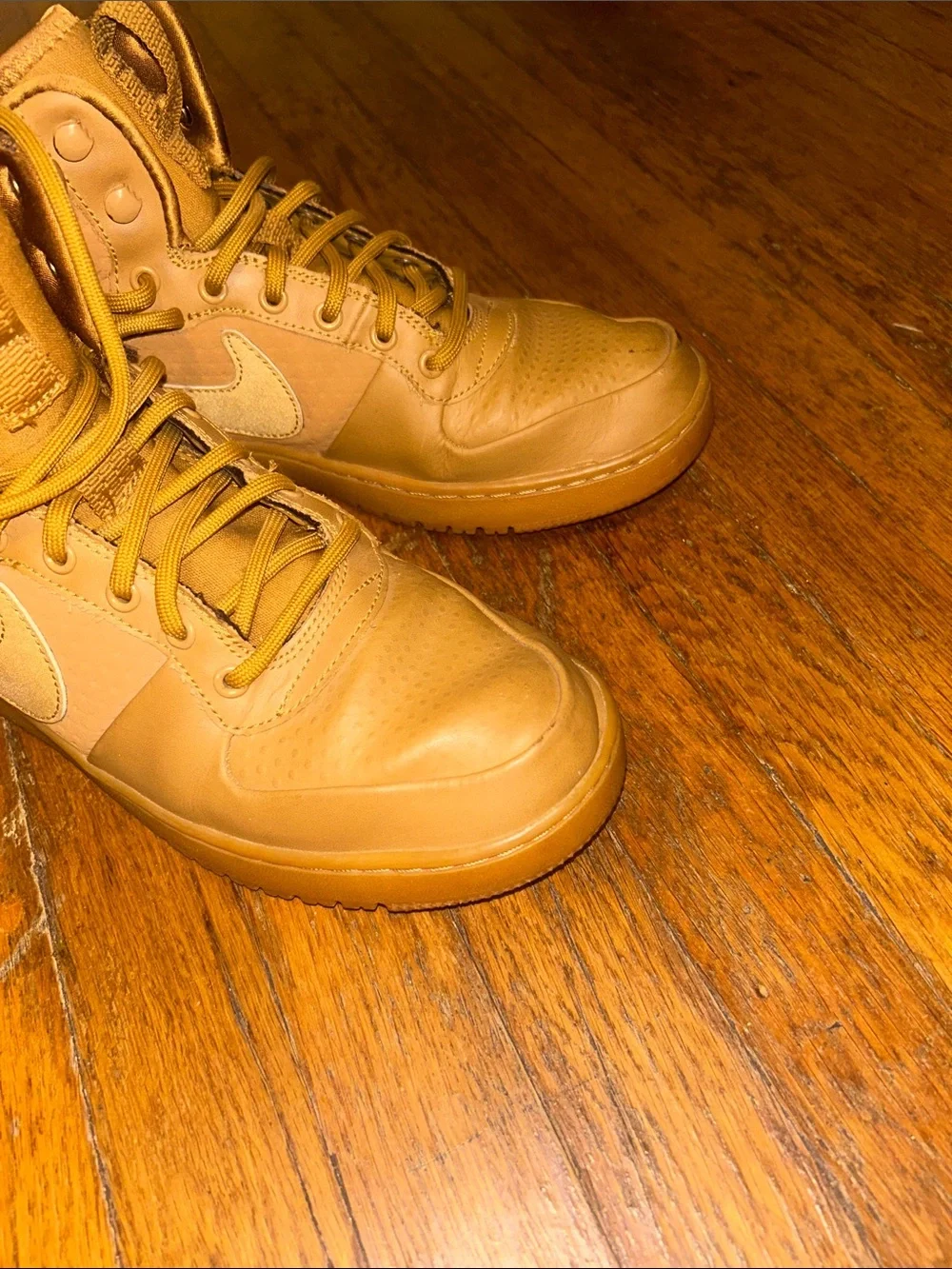 Nike Men's High-Top Sneakers in Wheat/Tan